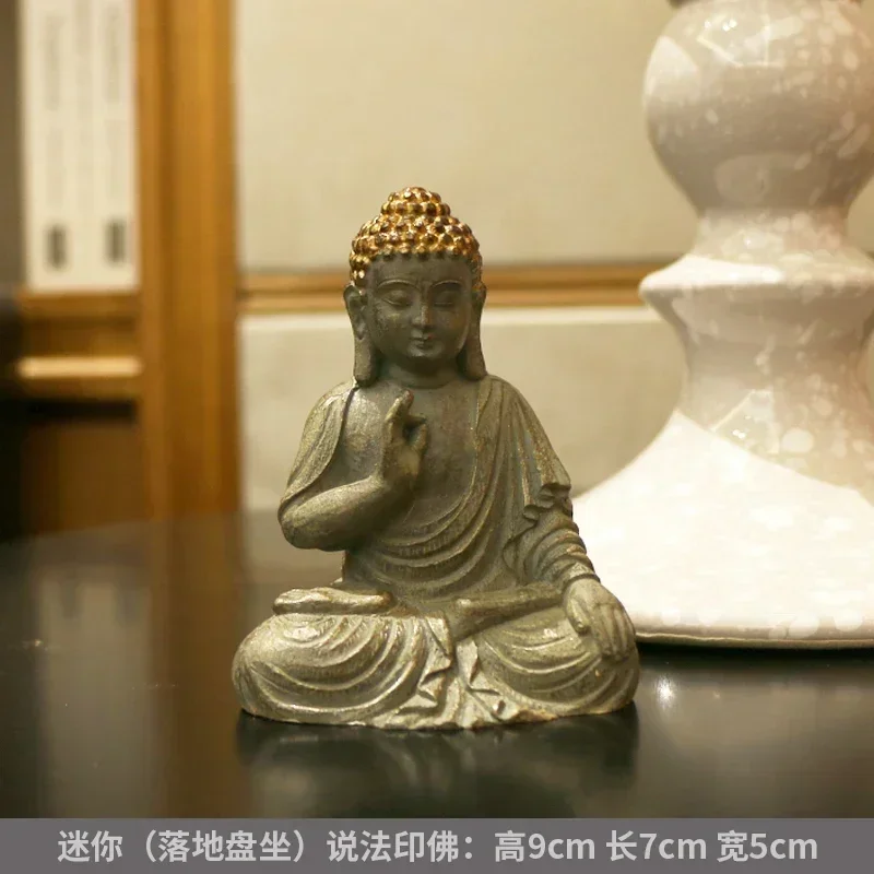 Медитирующая искусственная садовая фигурка Будды для улицы Декор дзен-Монах