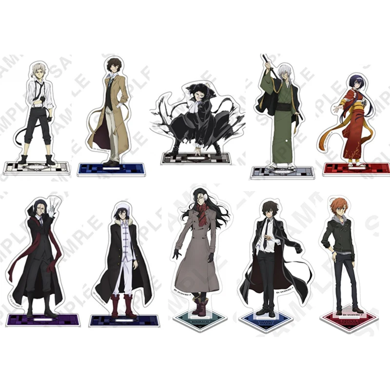 

Аниме Bungou бродячие собаки Мори огай джуничиро танизаки Осаму дадзай искусственная модель настольная Игрушка Декор