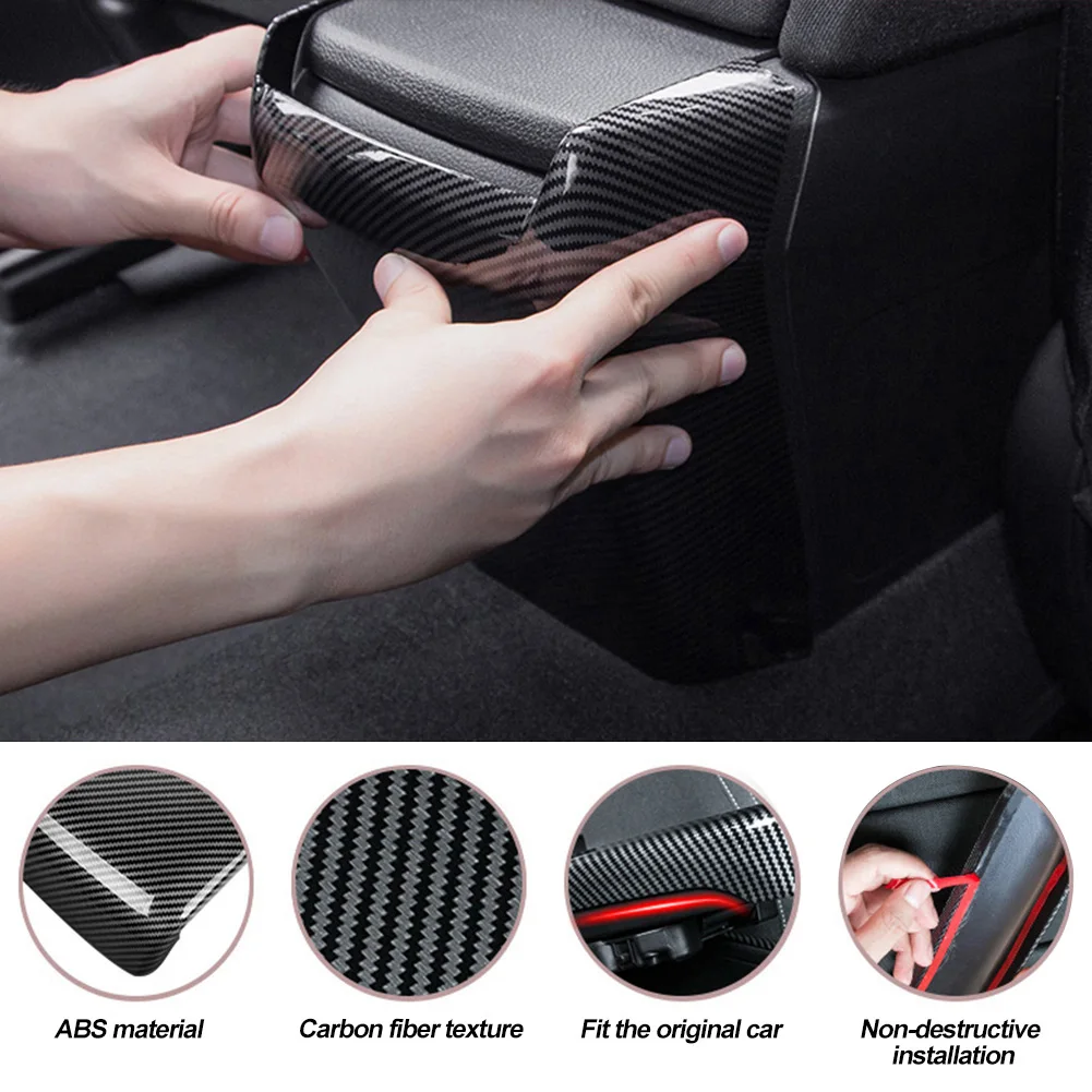

In Car Anti Kick Board Central Armrest Box Protective Interior Decoration Modification for Honda Civic 10th 2016 2017 2018 2019