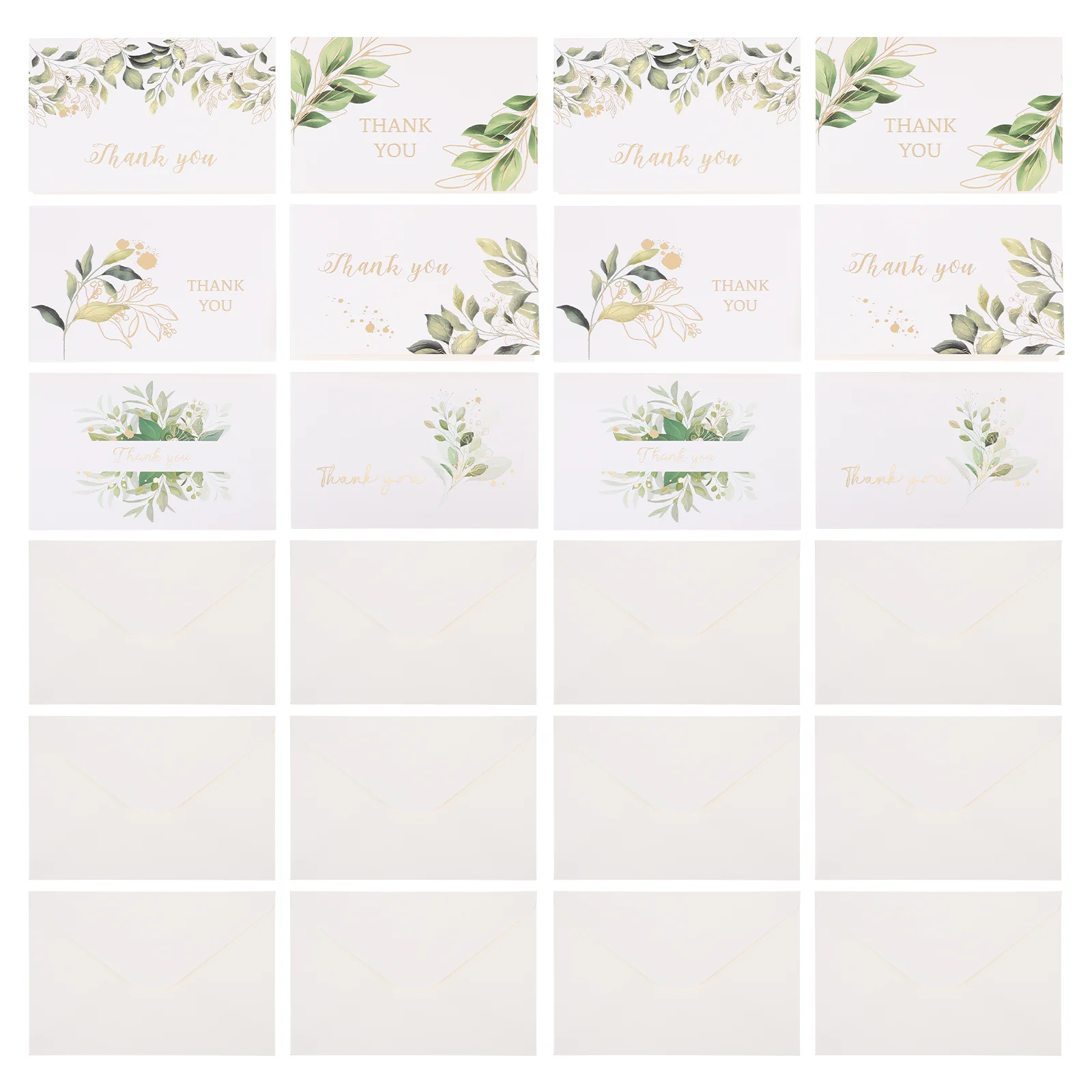 

12 Sets Thanksgiving Day Greeting Cards Decorative Thank-you Note Gift Cards