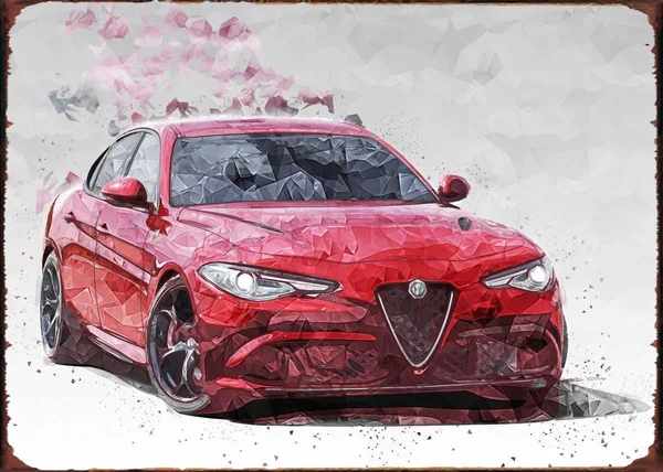 

Alfa Romeo Giulia Qua металлический жестяной знак 20*30 см декор для стен дома ретро металлический художественный плакат ремесла