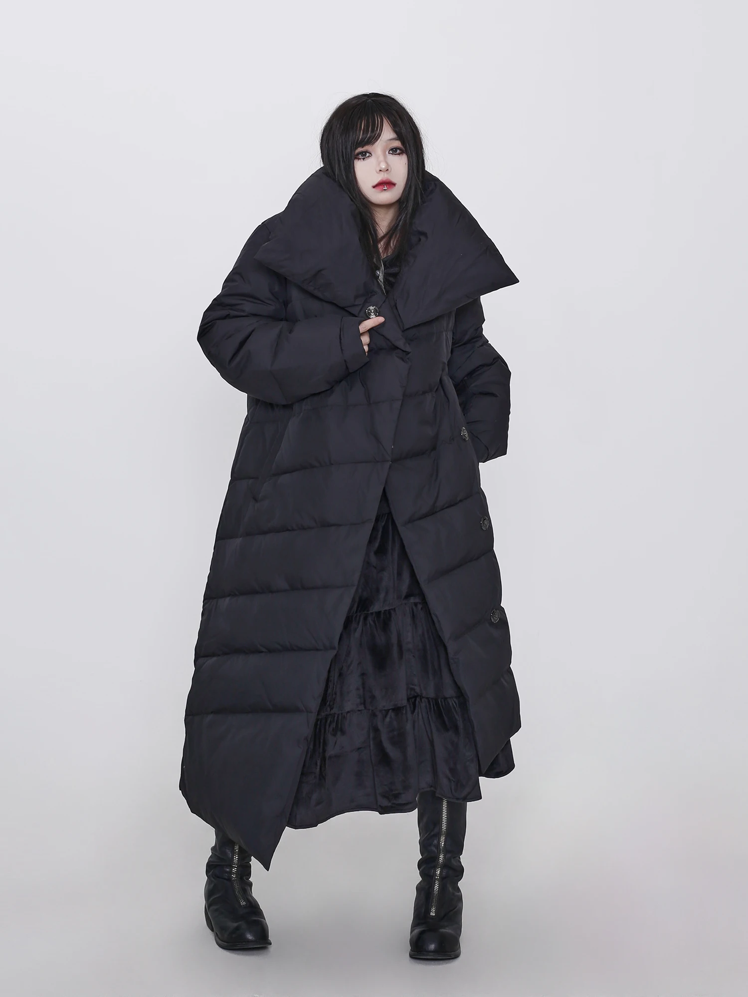 Зимнее пальто скрытого Seeker UMI MAO новинка 2024 утолщенный теплый тонкий пуховик с