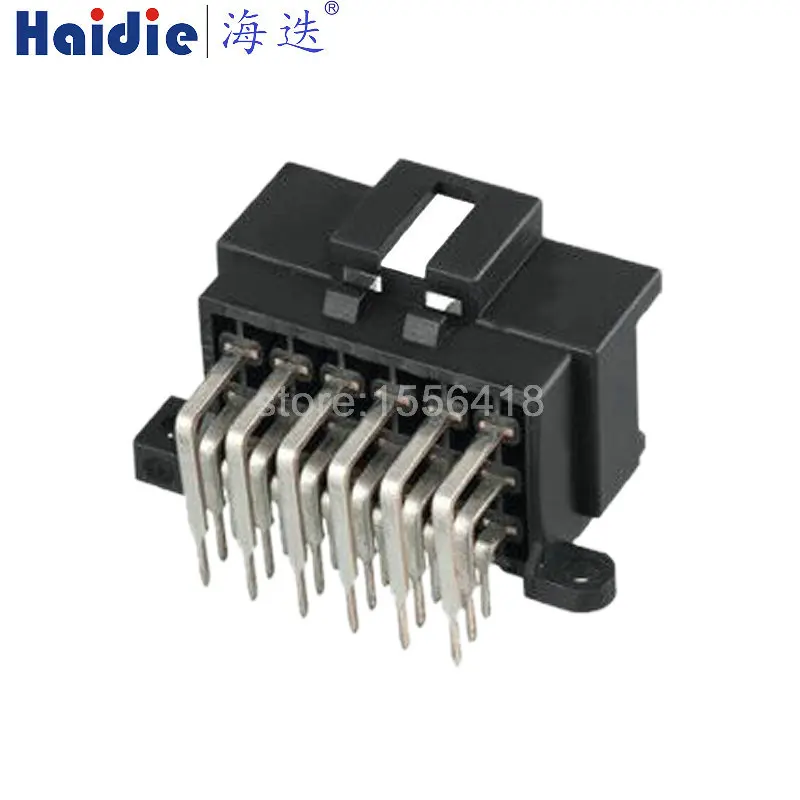 

1-20 комплектов, 18-контактный автомобильный разъем PCB, электрическая вилка, штекер, пластиковый корпус, жгут проводов, гнездо 9-966140-1
