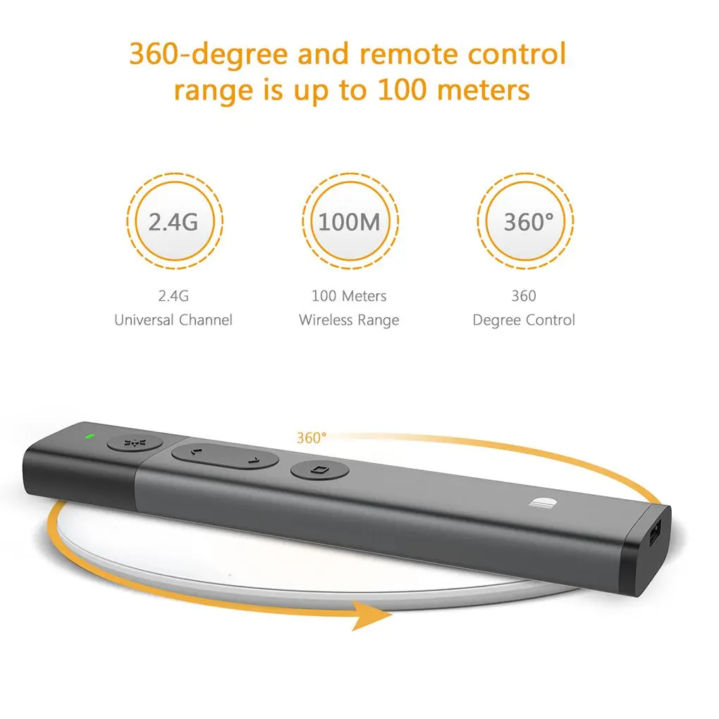 Doosl Presentation Remote 2 4 GHz Wireless Presenter Powerpoint PPT Clicker Slider Changer Pointer Remote Control