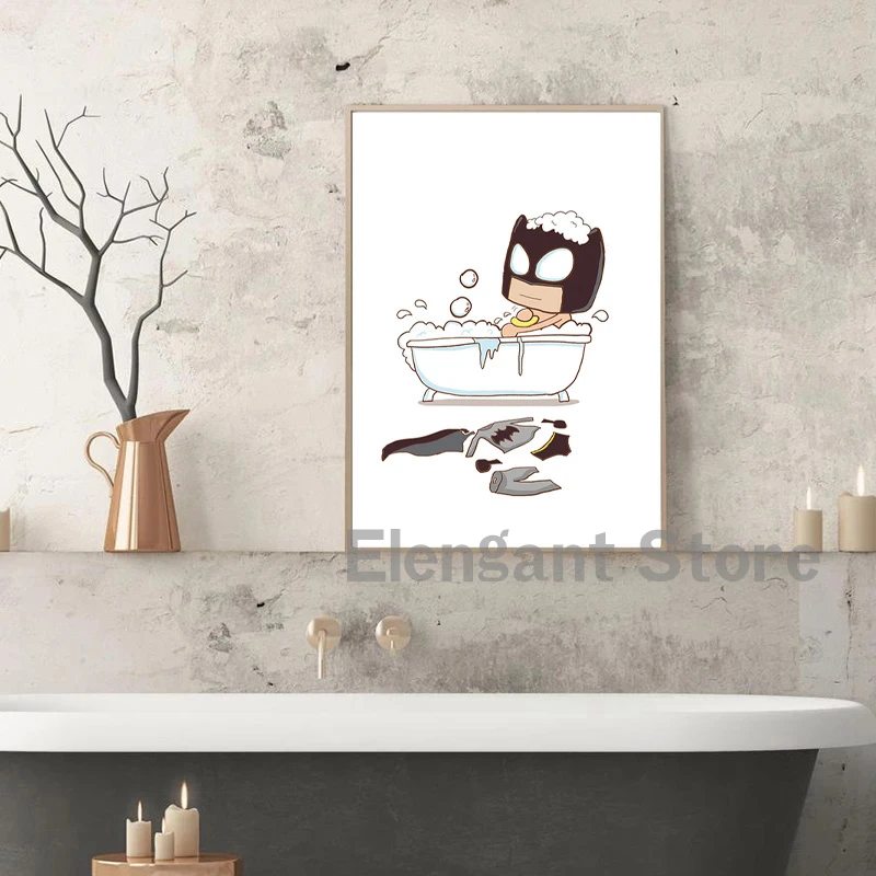 Постер супергероя из мультфильма Marvel Человек-паук Железный человек декор для