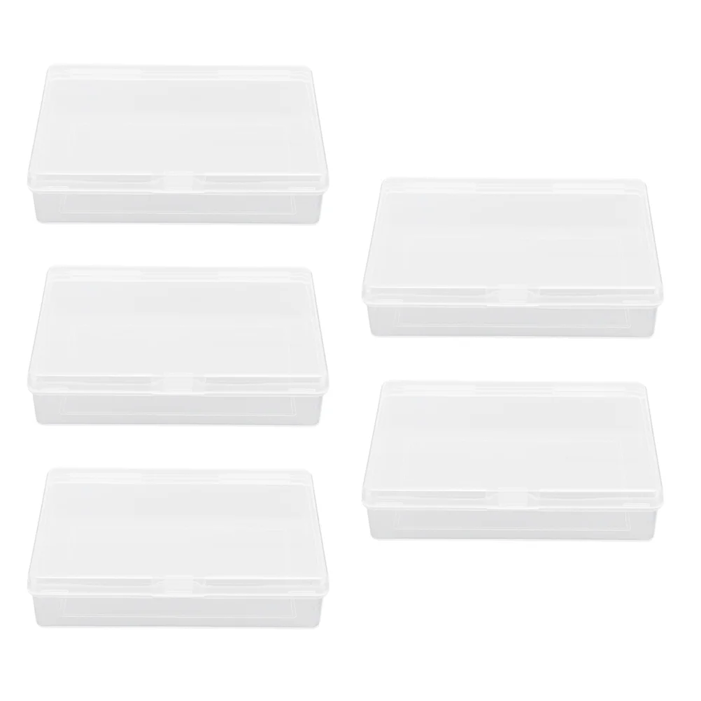 

Storage Case Box Playing Poker Organizer Boxes Rectangular Empty Container Gaming Trading Game Aming Deck Holder Clear