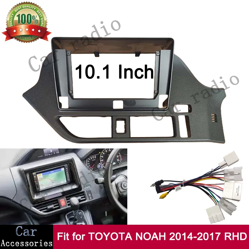 

Для TOYOTA NOAH 2014-2017 RHD 10,1-дюймовый автомобильный радиоприемник Android Стерео Рамка Плеер Головное устройство Панель приборной панели Крышка корпуса