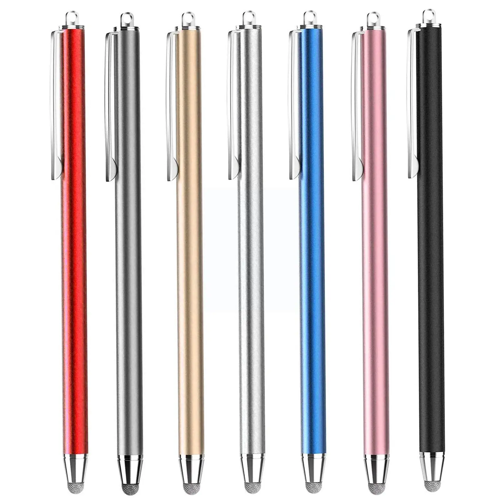 

2022 Portable Cloth Head Stylus Screen Digital Pen For Smartphones Tablet Stylus Pen Conductive Sucker Fiber Tip B1I4