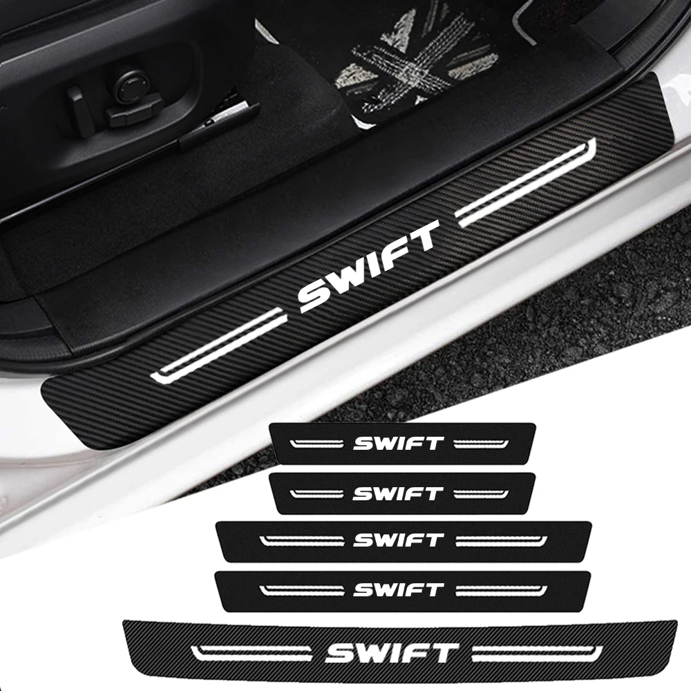

5Pcs Car Trunk Bumper Door Sill Protector Threshold Stickers for Suzuki SWIFT BALENO GRAND IGNIS JIMNY SX4 SAMURAI VITARA ALTO