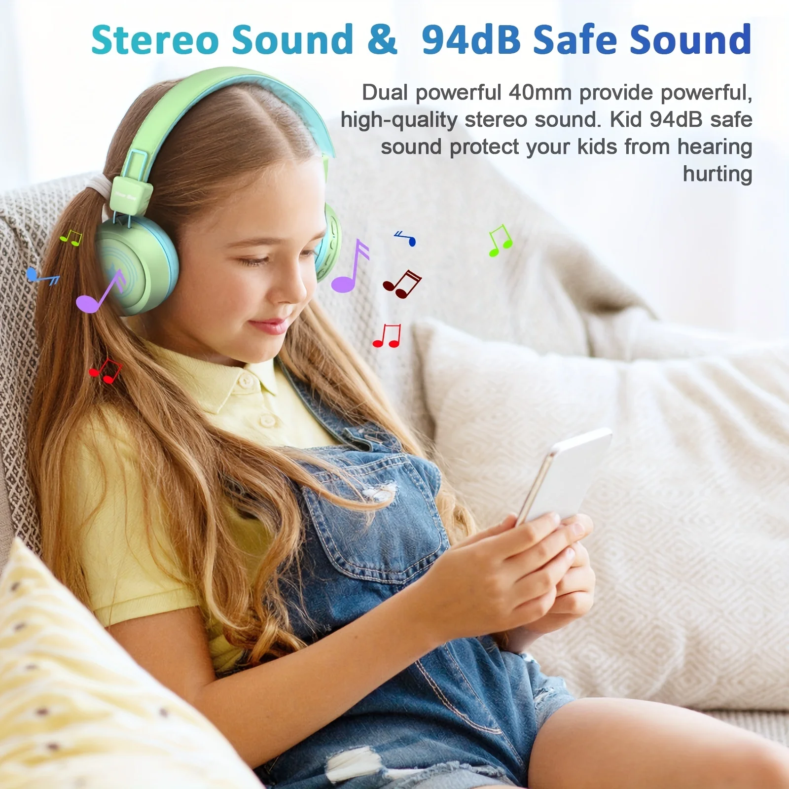 

Premium Wireless BT Headphones With Microphone - The Perfect Gift For Men & Women, Friends Kids