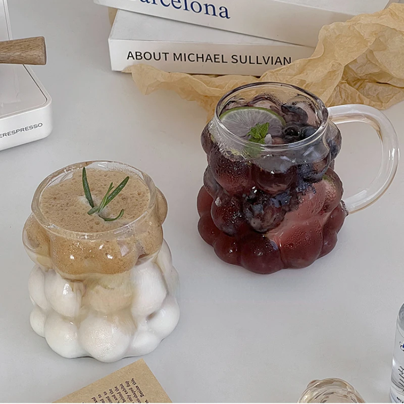 

Mug Glass Glass Househood Glass Drinking Coffee Drinkware Lover Milk Heat Creativity Glasses Water Breakfast Resistant Cup Cup