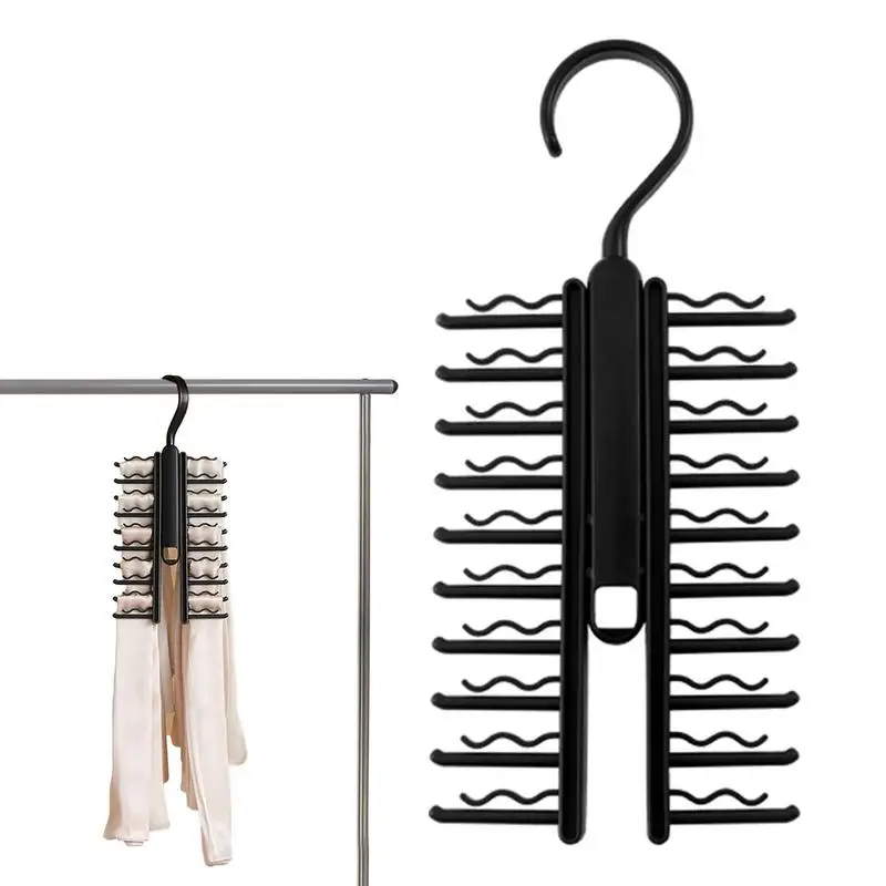

Tie Hanger Belt Tie Rack With 360 Swivel Laundry Room Cloakroom Clothing Store Storage Rack For Holding Necktie Scarf Shawl Belt