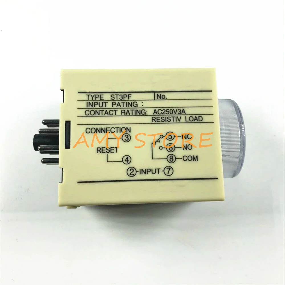 ST3PF 12V/24V/36VAC/48VDC/110V/127V/220V/380VAC Power off Delay Timer Time Relay 0-5 Second 8Pin w Base Socket PF083A/PYF083A - купить по