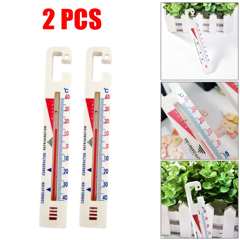 

2pcs Hanging Thermometer Fridge Thermometer Freezer Hygrometer Measurement Tool Indoor Outdoor Garden Home Garage Office