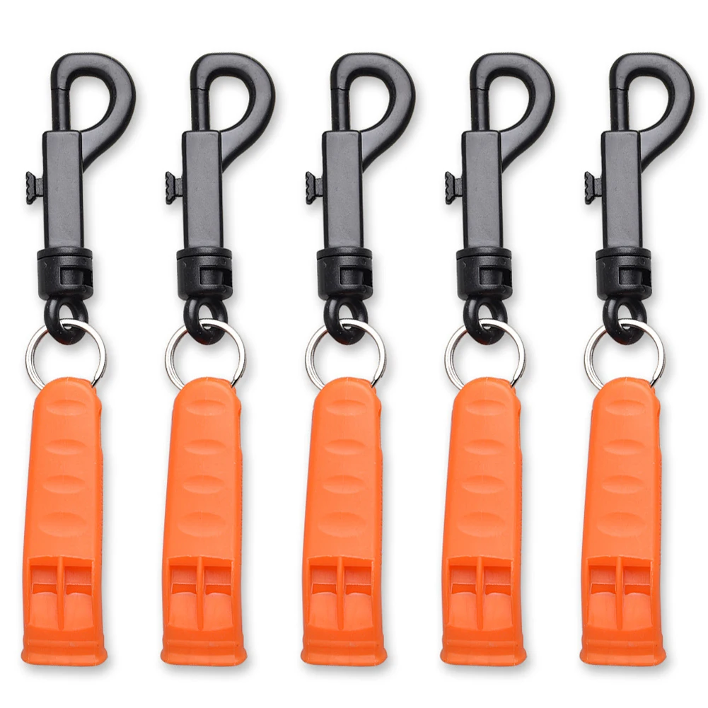 

5Pcs Safety Whistle Marine Boating Camping Hiking Emergency Rescue Multifunctional Portable Survival Whistle Outdoor EDC Tools