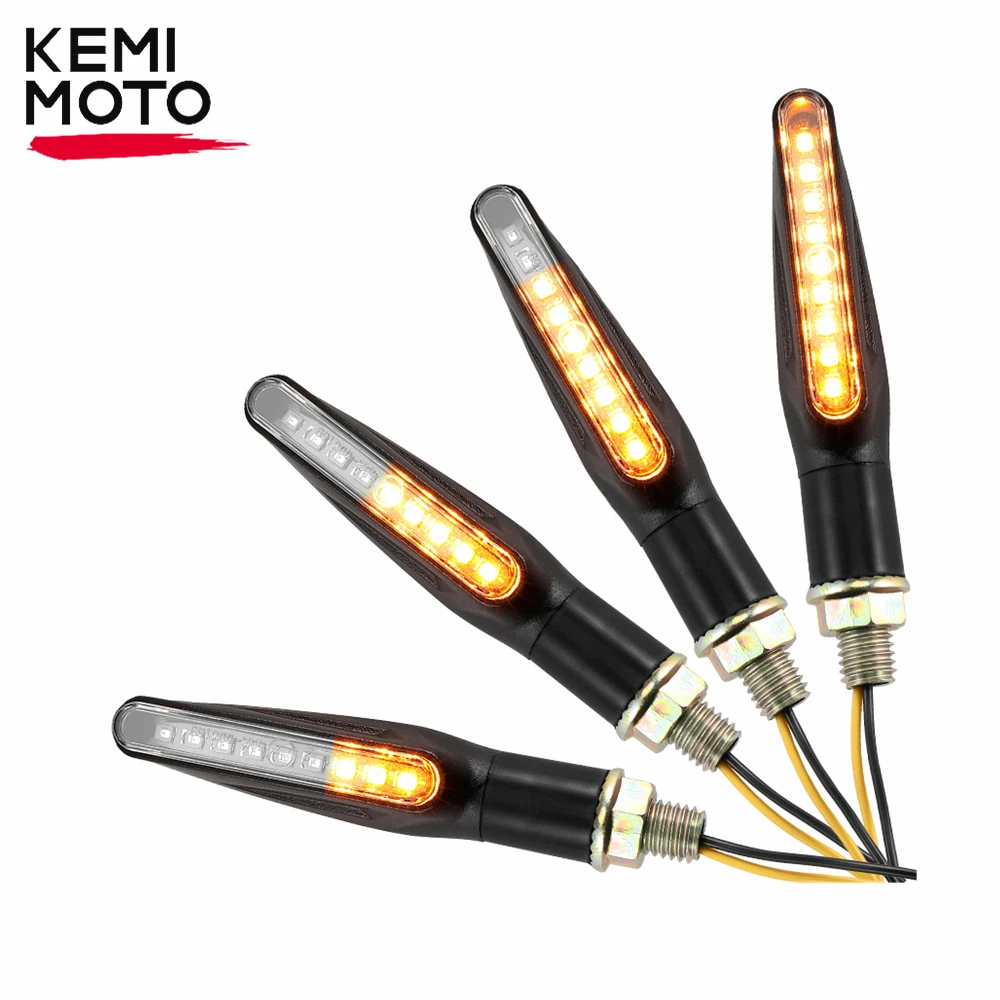 

Motorcycle Turn Signal Light Universal 12V IP67 Waterproof Flash Flowing Light Amber Rear Light Led Decorative Light Accessories