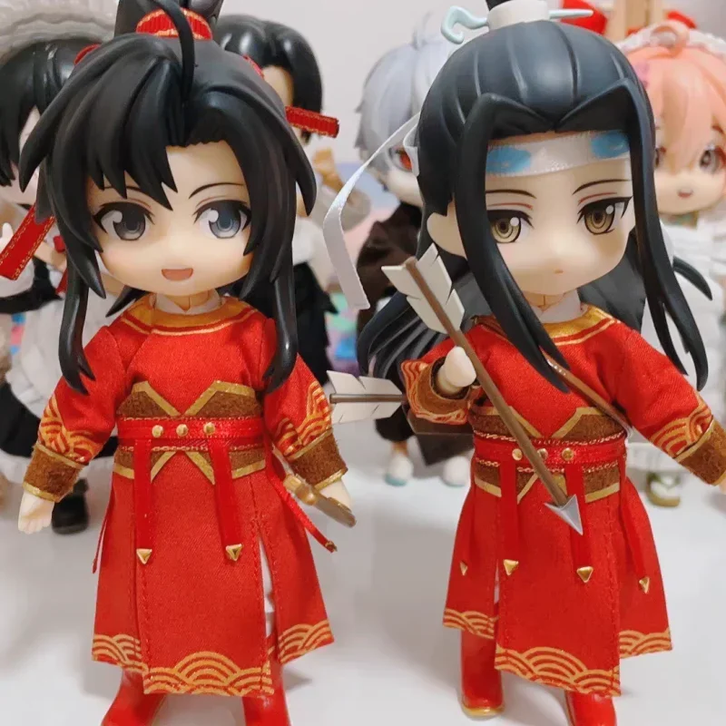 Оригинальные модели аниме-фигурок MoDaoZuShi Q-Version Night-Hunt Ver Pvcwei Wuxian Lan Wangji подарок на