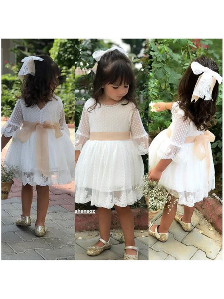 

Girls Clothes - European and American Style Princess Dress for Summer with Short Sleeves , Mesh Princess Dress for Kids