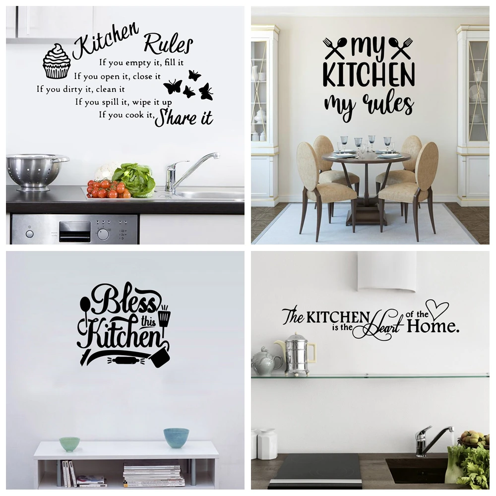 Креативный кухонный домашний декор Настенная Наклейка из ПВХ настенные наклейки