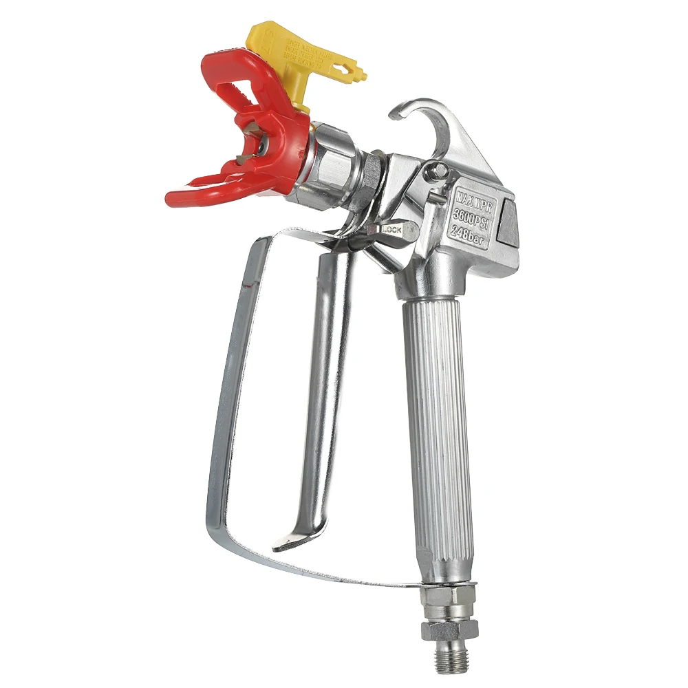 

Customized white 1/4 air inlet Nozzle Size car paint airless spray gun