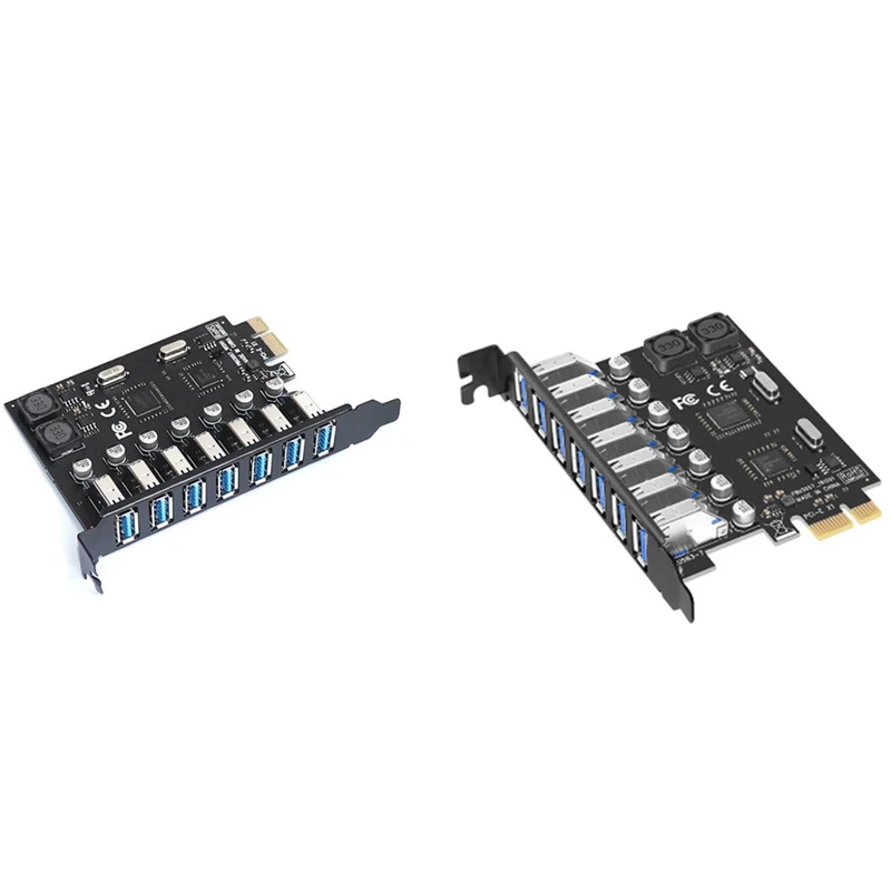 

USB 3,0 PCI Express адаптер PCI E на 7 портов USB 3 Расширенный адаптер карта USB3 PCIe PCI-E X1 преобразователь контроллера