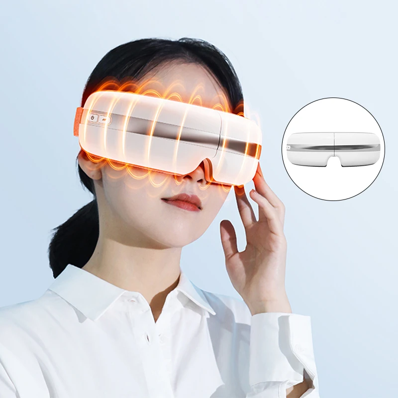 

New Electric Smart Eye Massager Massage Hot Compres Heating Vibration Relieve Fatigue Sleep Eye Mask Care Instrument Tools