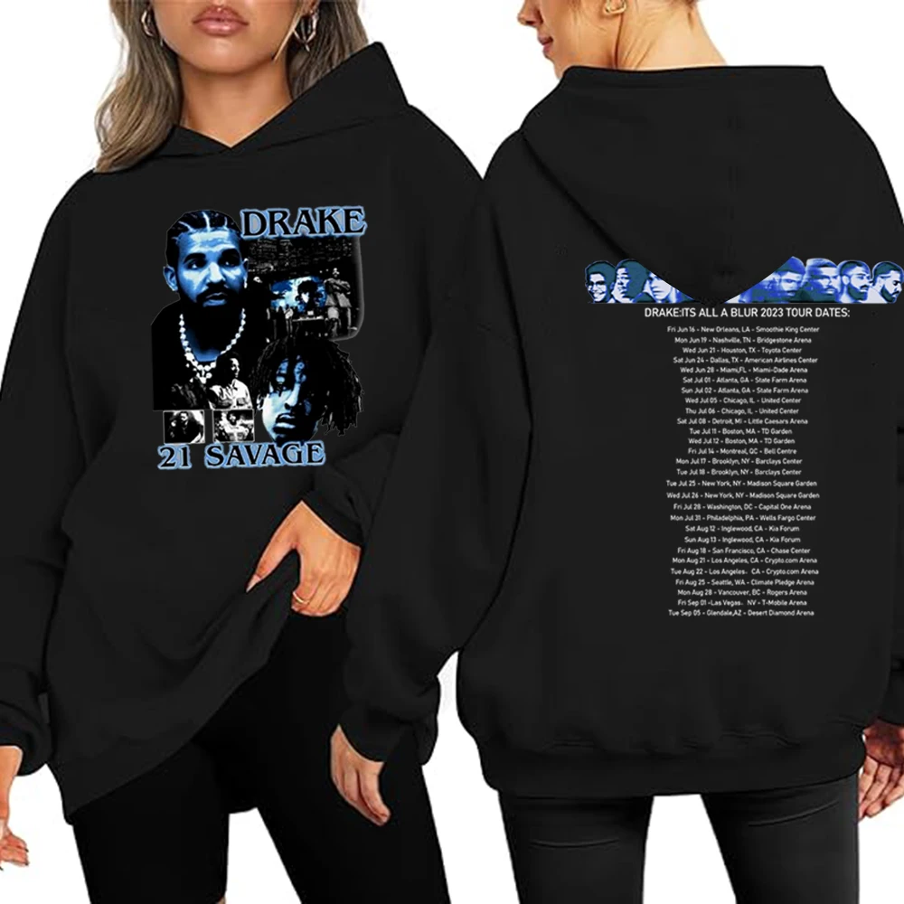 Blur Tour It's All A 2023 толстовки Savage Drake 21 для всех собак толстовка с капюшоном мужчин и