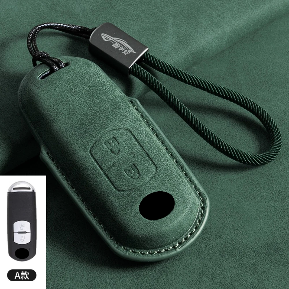 

Чехол для ключей из искусственной кожи для Mazda 2 3 6 Axela Atenza CX-5 CX5 CX-3 CX-7 CX8 CX-9 2016 2017 2018 2/3 кнопки авто сумка