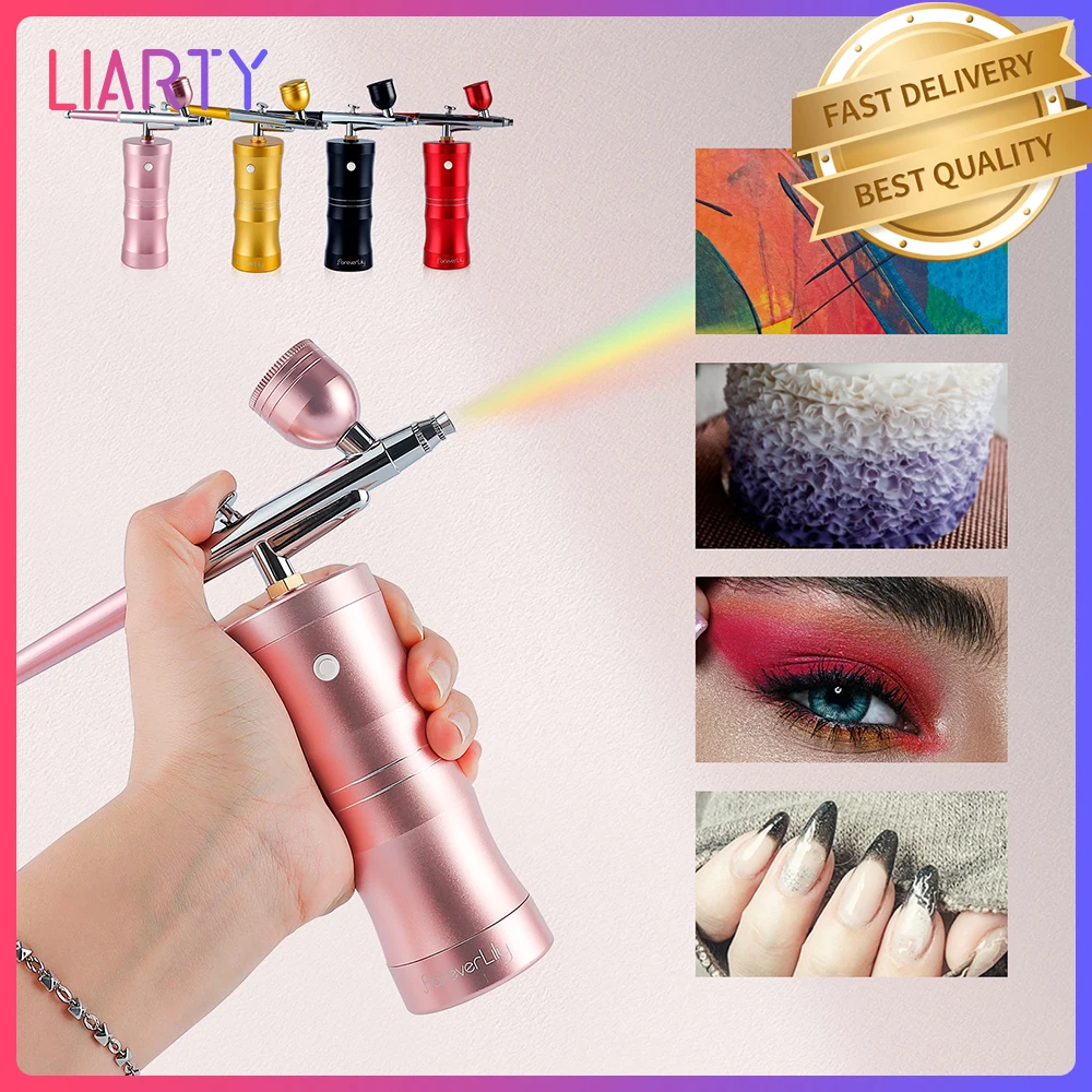 

0.3mm Wireless Air Compressor Spray Gun Kit Air-Brush Paint Airbrush For Nail Art Cake Decoration Makeup Tattoo Model Car Paint