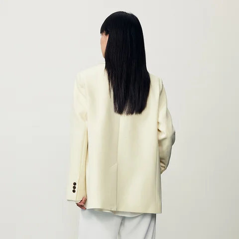 Куртка Semir Женская Осенняя однотонная, универсальный Модный повседневный костюм средней длины, свитер для женщин, 2023