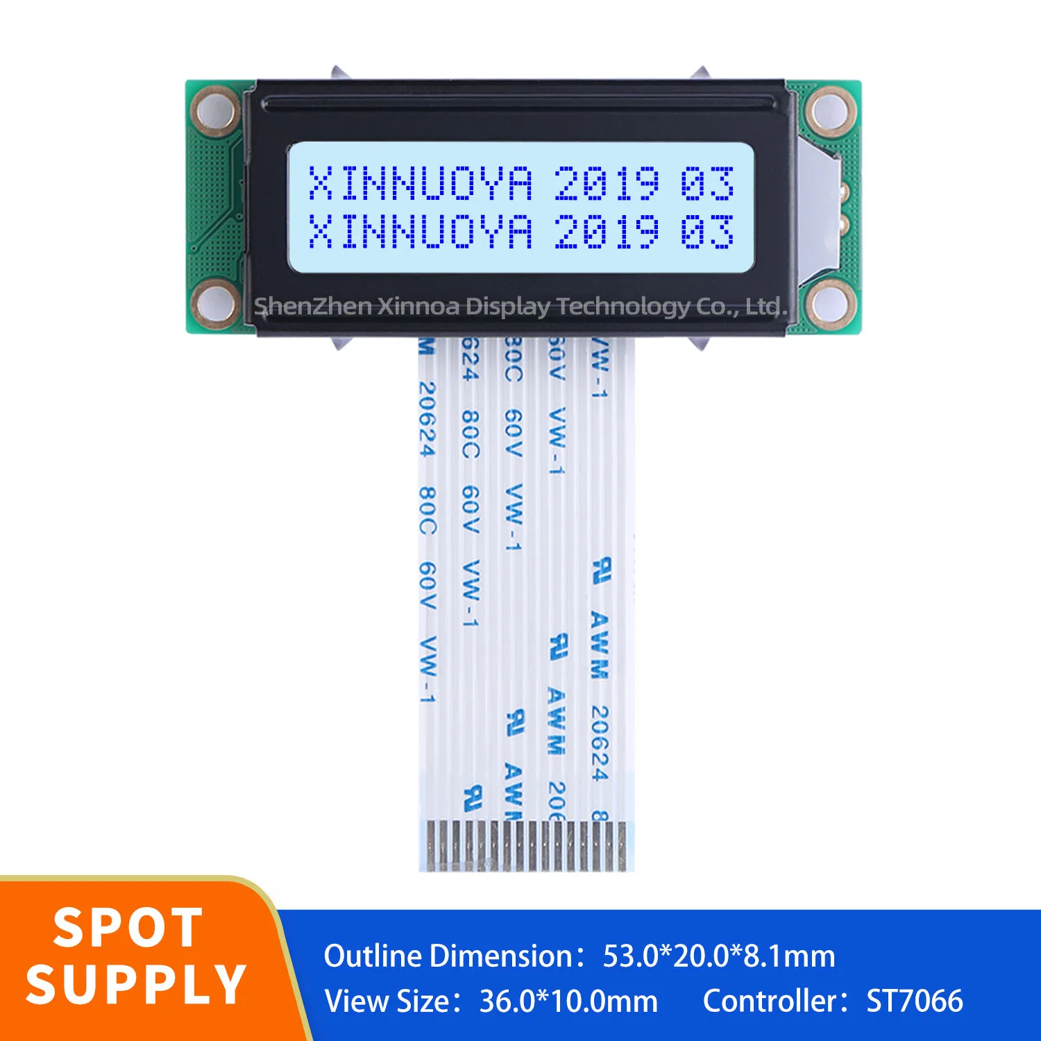 

Мини-маленький светоотражающий ЖК-дисплей 1602 XNY1602A-20-2A 16P Порт 51 STM32 LCR ESR Метры Экран FPC длиной 75 мм