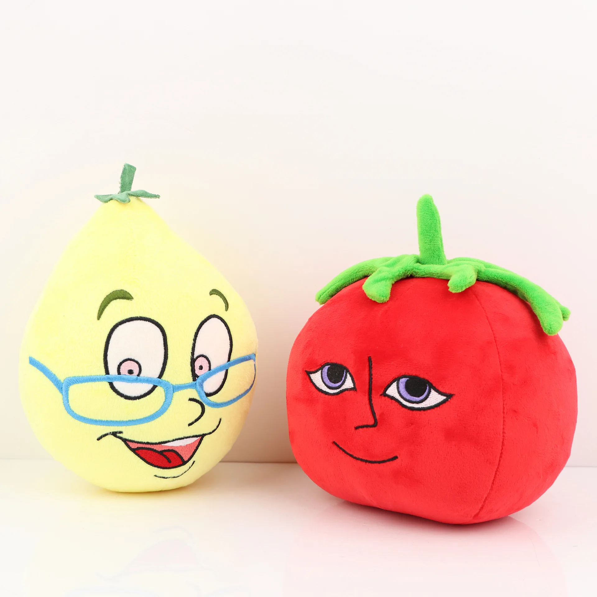 

22cm Ms.LemonS and Mr.TomatoS Plush Doll Soft Stuffed Game Character Ms.LemonS Plushie Dolls For Kids Fans Gifts