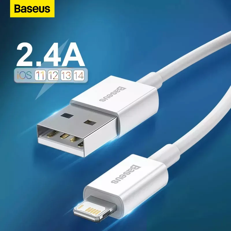 

Baseus USB кабель для iPhone 13 11 Pro Xs Max кабель для быстрой зарядки для iPhone iPad Pro USB кабель для передачи данных мобильный телефон кабель