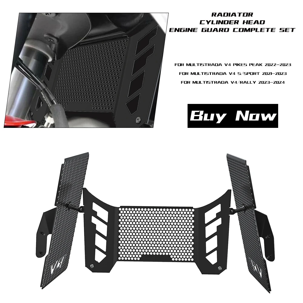 

Масляный радиатор для Ducati Multistrada V4 S Sport Pikes Peak Rally 2021 2022 2023, аксессуары для мотоциклов, крышка для гриля