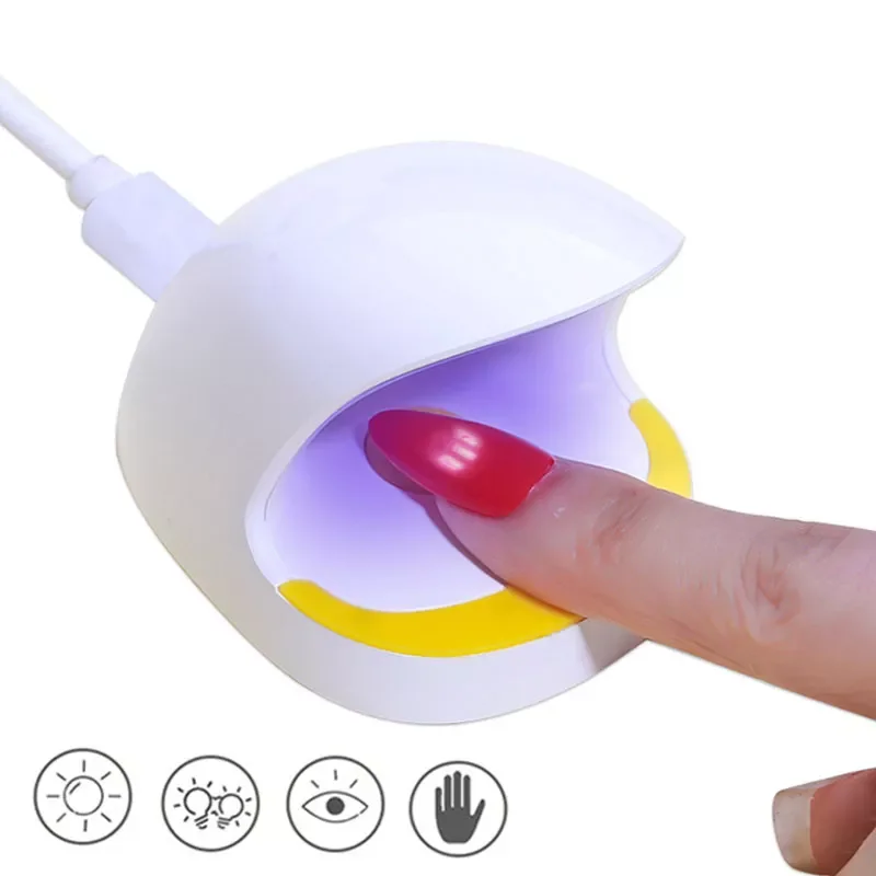 

NEW IN New Shark Mouth Mini Nail Dryer UV LED Lamp For Nail Drying Lamp Machine Single Finger Nail Lamp Quick Drying Nail Tool