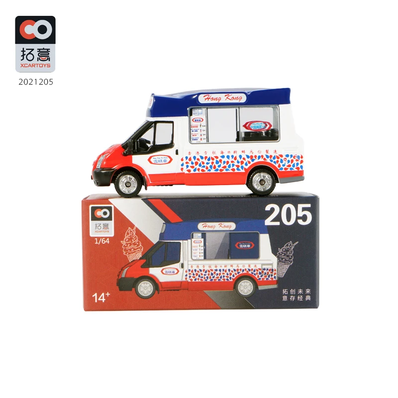 

XCARTOYS 1:64 H.K Ice Cream Truck Diecast Simulation Model Cars Toys