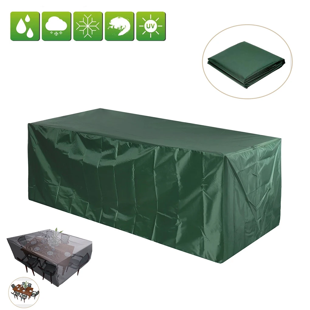 

Ткань устойчивая к ультрафиолетовому излучению мебельная крышка для защиты уличной мебели Прочная и прочная водонепроницаемая зеленая 123*61*72 см