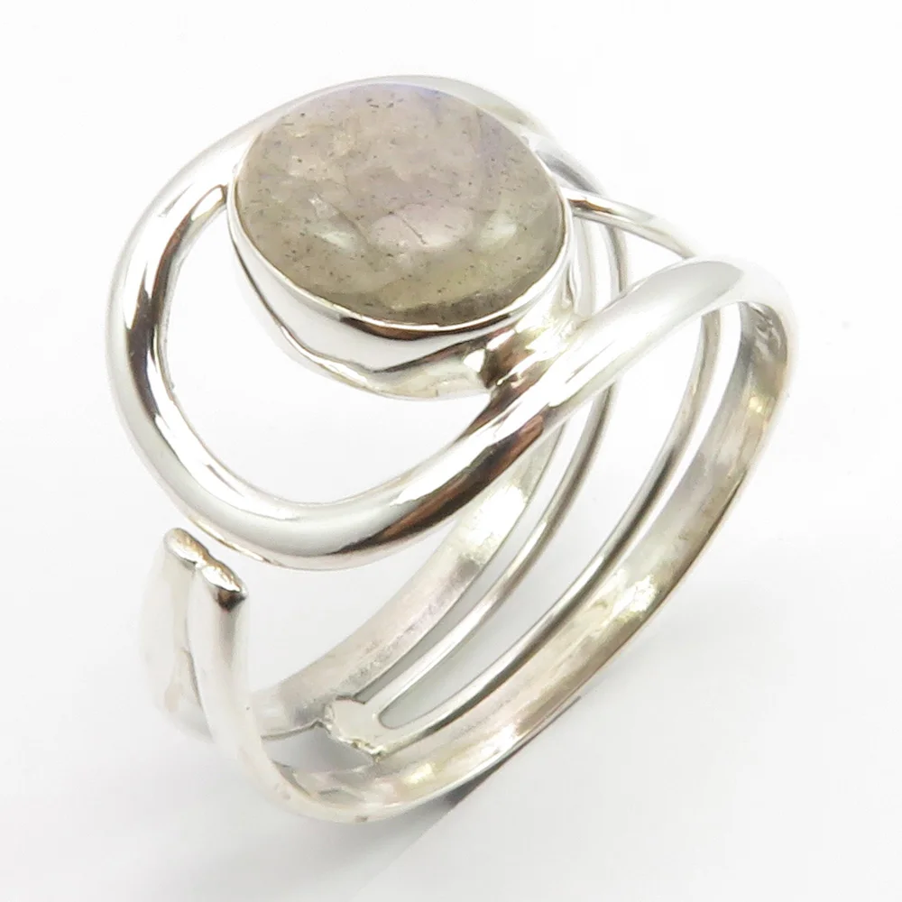 

Semi-precious Stone Ring 16mm Wedding