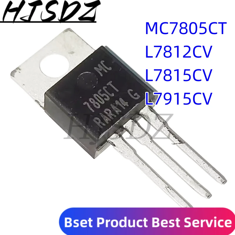 Электронные компоненты IC, MC7805CT, 7805CT, MC7805CTG, L7812, L7812CV, L7815CV, L7815, L7915CV, L7915, L7915, 10 unids/