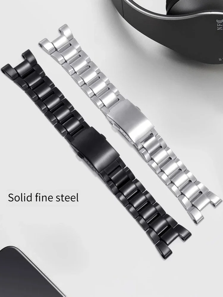Совместим с нейлоновым кожаным ремешком для часов C-a-s-i-o Steel Heart GST-W130/S110/S120/B100/W300