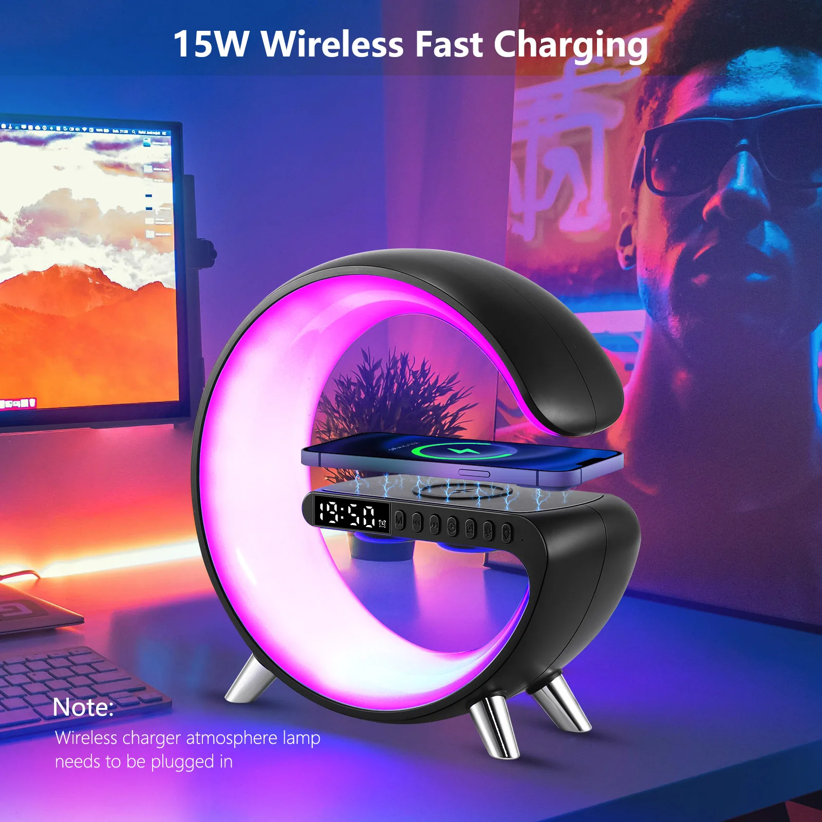 Intelligent App Control Rgb Atmosphere Night Light Bluetooth