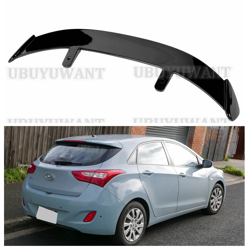 Спойлер крыло для 2013 - 2016 Hyundai I30 Hatcback ABS пластиковый автомобильный спойлер на