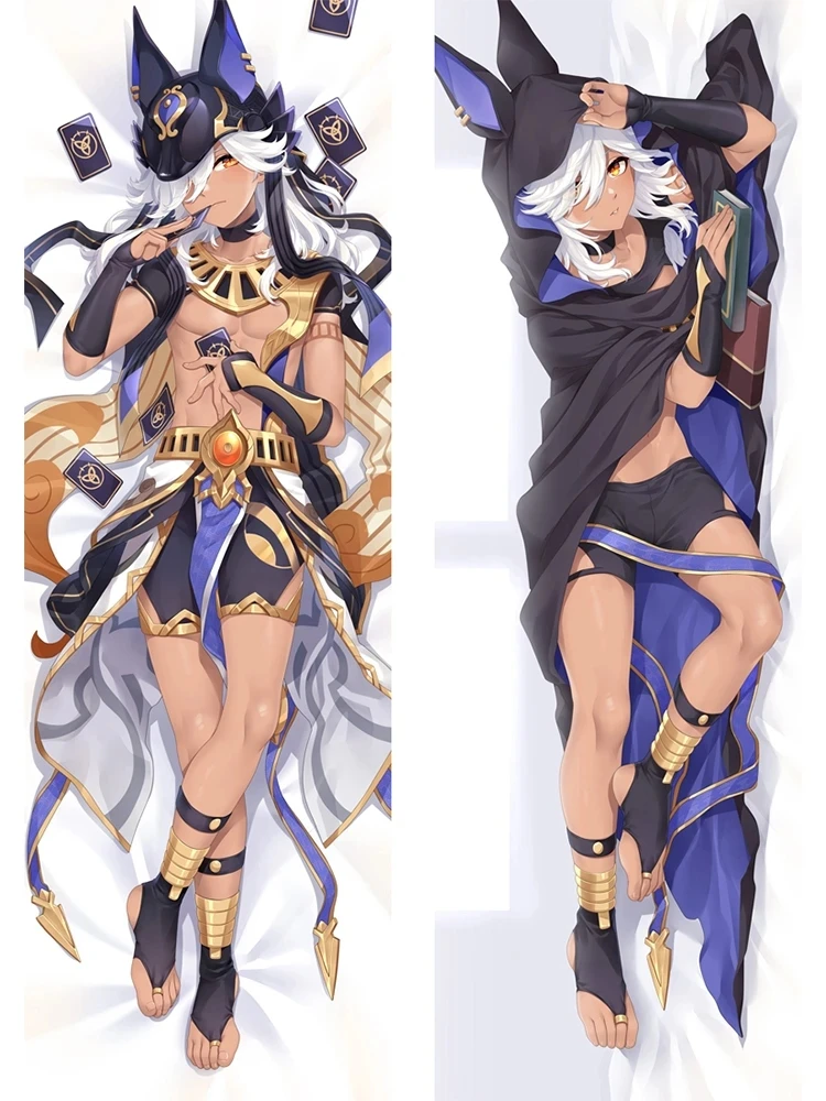 

Game Genshin Impact Cyno Cosplay Body Pillow Case Double Sided Cyno Hugging Pillow Case Long Pillow Cover Double Sided