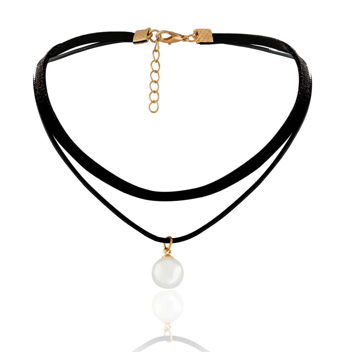 Чокер Ingemark с подвеской из искусственного жемчуга готическое ожерелье для