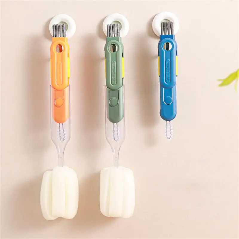 

Cleaning Brush Decontamination Multifunctional Cup Brush Combination Lid Brush Cleaning Utensils Bottle Brush Kitchen Cup Brush