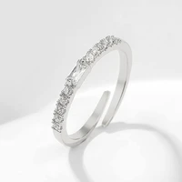 new exquisite elegant geometry cubic zircon ring for women simple personality charm dating rings fashion jewelry couple gift