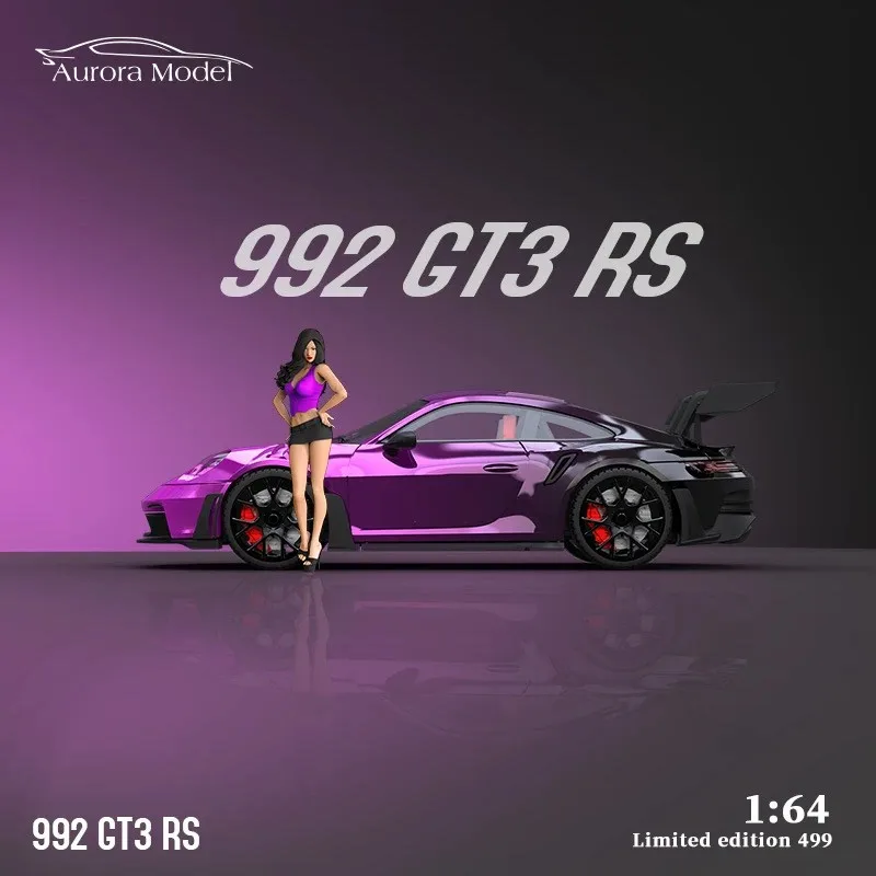 Модель автомобиля Time Micro/TM 1:64 GT3RS черный/фиолетовый