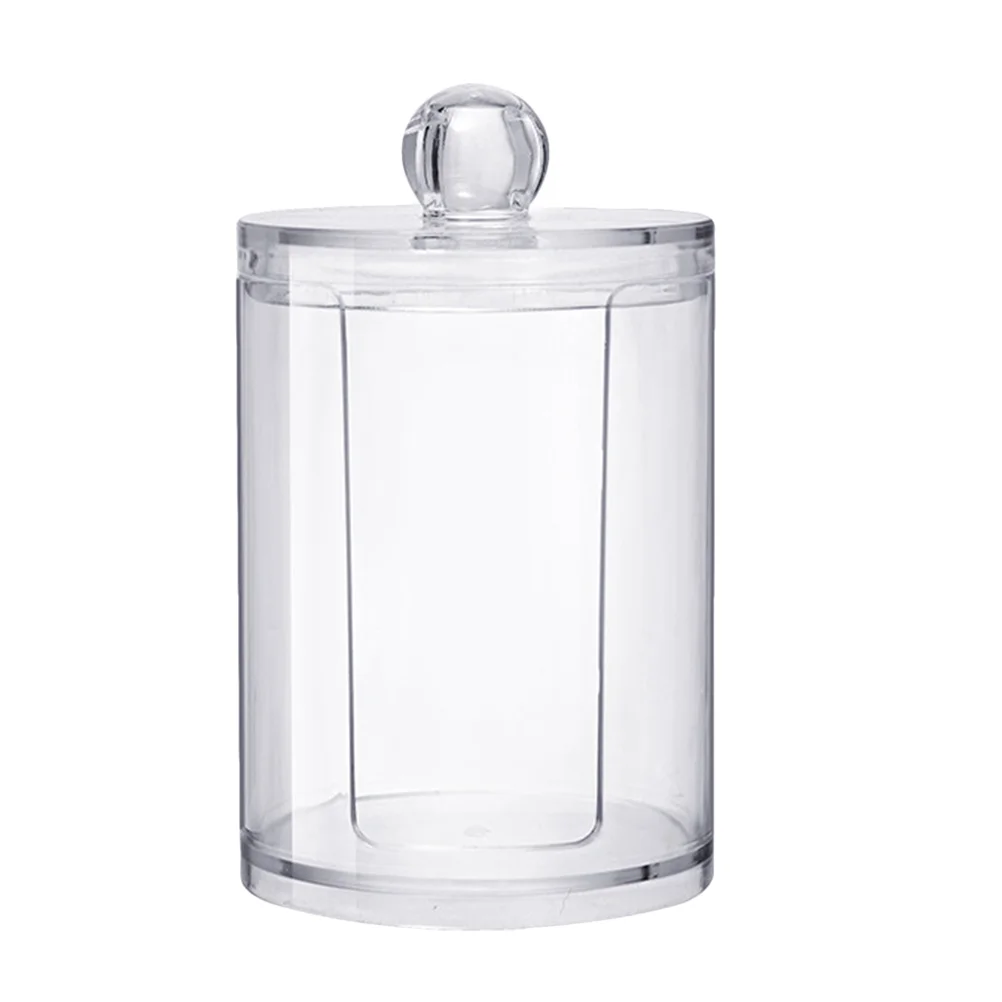 

Cosmetic Cotton Pads Holder Transparent Cotton Pad Storage Holder with Lid