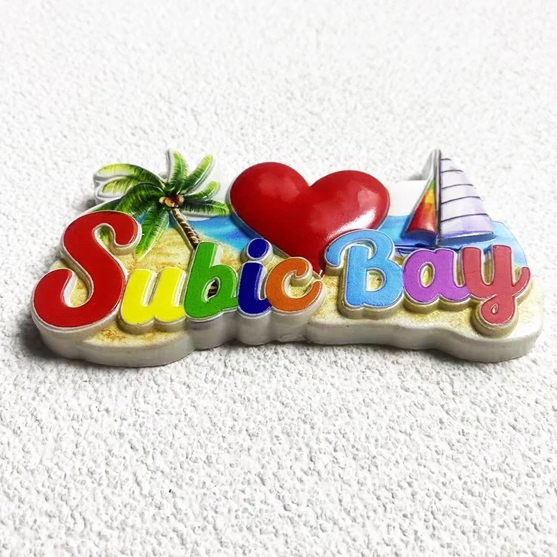 Фото Сувениры из Subic Bay, Филиппин, пляжного пейзажа, 3D-магнитный магнит на холодильник, украшение для кухни №2