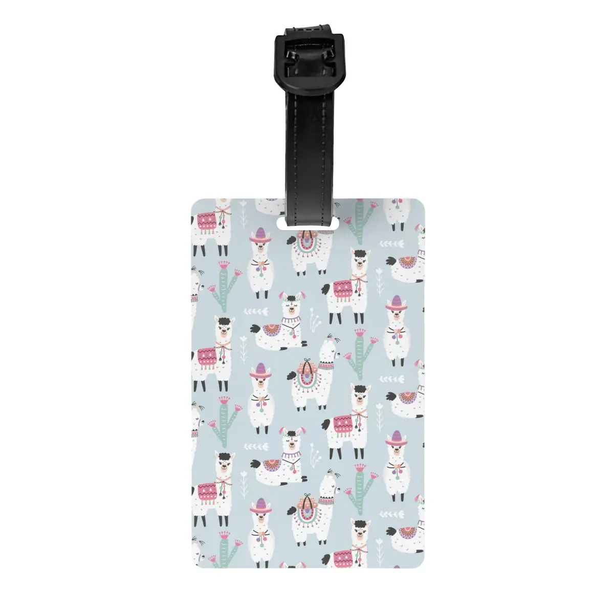 

Милые аксессуары для путешествий из ПВХ с альпакой, мультяшный стиль, держатель для багажа, идентификационный адрес, унисекс